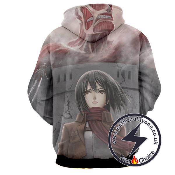 Attack On Titan - Mikasa Ackerman 3D - Attack On Titan Hoodies